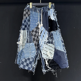 HEYFANCYSTYLE Men's Japanese Luxury Streetwear Denim Shorts for Everyday